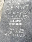 SMIT J.S. 1903-1969 & E.T. CAMPBELL 1910-2002