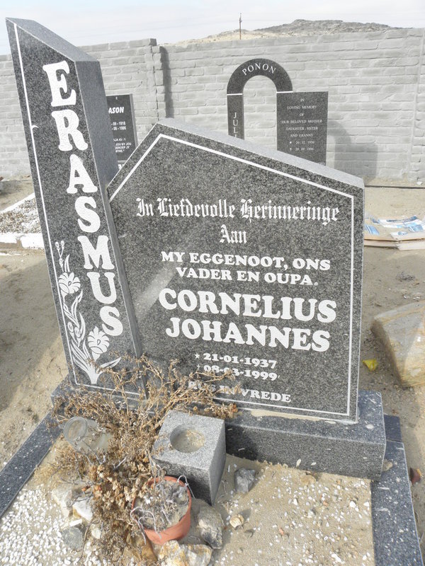 ERASMUS Cornelius Johannes 1937-1999