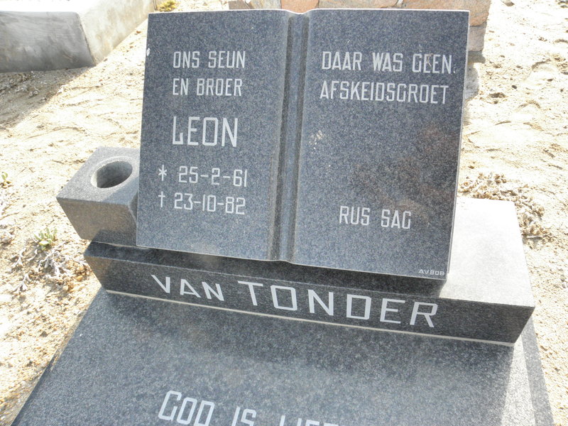 TONDER Leon, van 1961-1982 