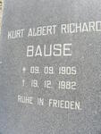 BAUSE Kurt Albert Richard 1909-1982