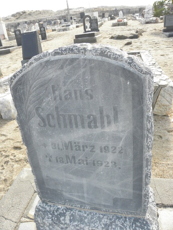 SCHMAHL Hans 1922-1923