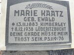 KAATZ Marie nee EWALD 1883-1938