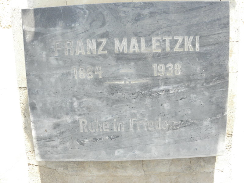 MALETZKI Franz 1884-1938
