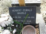 MAHRLE Herbert Oswald 1912-1991