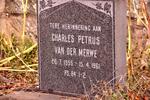 MERWE Charles Petrus, van der 1955-1961