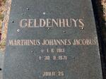 GELDENHUYS Marthinus Johannes Jacobus 1913-1971