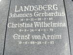 LANDSBERG Johannes Gerhardus 1922-1985 & Christina Wilhelmina 1924-1978 :: LANDSBERG Ernst von Arnim 1968-1985