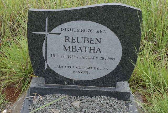 MBATHA Reuben 1923-1989