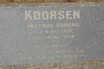 KOORSEN Jacobus Barend 1909-1958