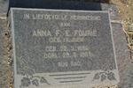 FOURIE Anna F.E. nee VILJOEN 1886-1967