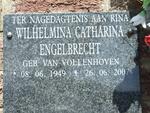 ENGELBRECHT Wilhelmina Catharina nee VAN VOLLENHOVEN 1949-2007