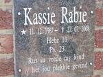 RABIE Kassie 1967-2008