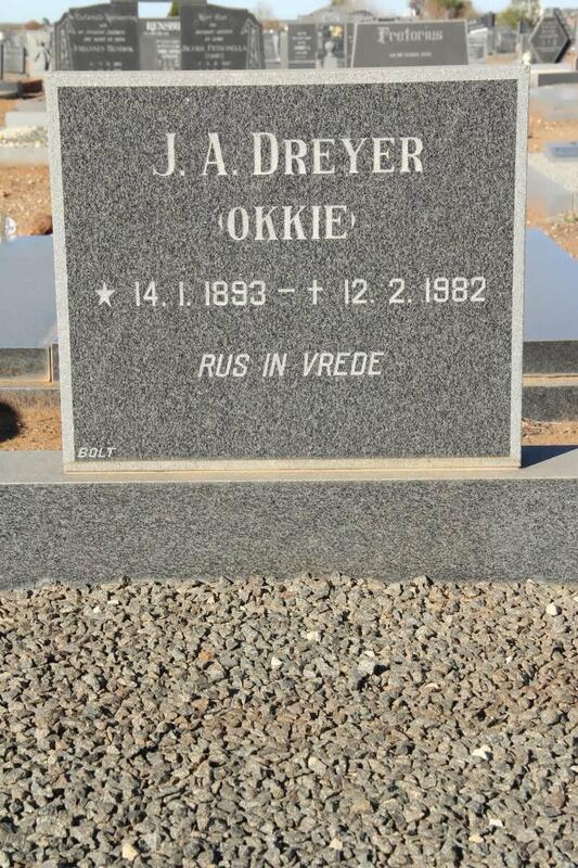 DREYER J.A. 1893-1982