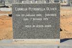 OLIVIER Cornelia Petronella nee KIRCHNER 1888-1976