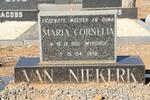 NIEKERK Maria Cornelia, van nee MYBURGH 1916-1978