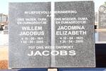 JACOBS Willem Jacobus 1911-2005 & Jacomina Elizabeth 1925-2009