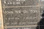 TOIT John N.B., du 1924-1993