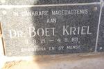 KRIEL Boet 1921-1989