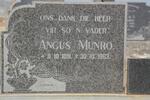 MUNRO Angus 1881-1963 & Jacomina 1912- 