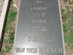 HEEVER Lourens, van der 1929-1991 & Hester 1932-1999