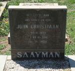 SAAYMAN John Christiaan 1940-1990