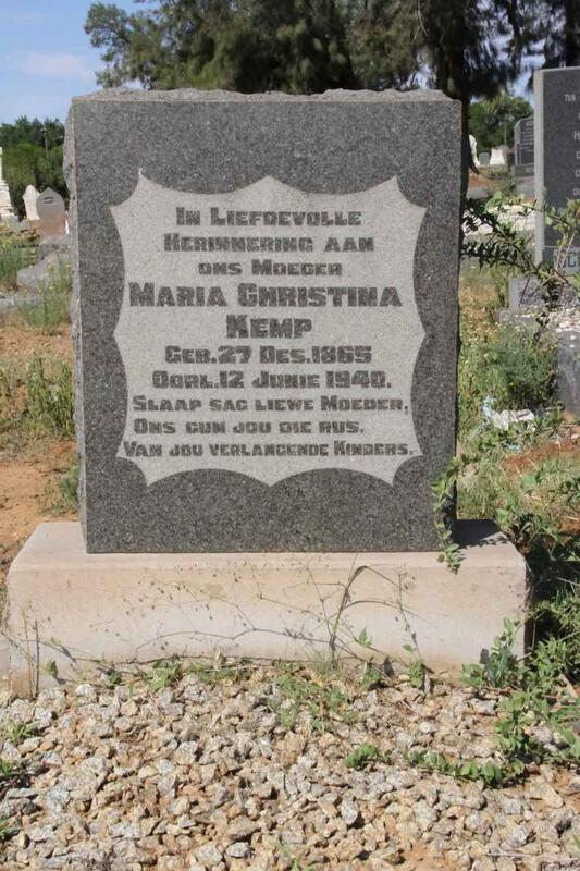 KEMP Maria Christina 1865-1940