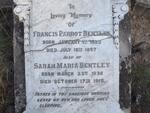 BENTLEY Francis Parrot 1825-1897 & Sarah Maria 1836-1915