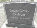 BERTRAM Christine Caroline 1891-1966