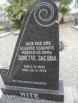 HITE Janette Jacoba 1895-1970