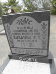 CLOETE Susanna F.T. nee VAN SCHALKWYK 1887-1979