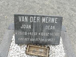 MERWE Joan, van der 1961-1968 :: VAN DER MERWE Dean 1962-1968