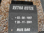 KOTZE Retha 1957-2001