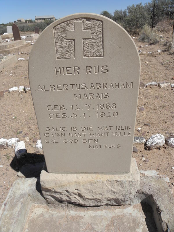 MARAIS Albertus Abraham 1888-1940