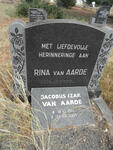 AARDE Jacobus Izak, van 1917-2005 & Rina