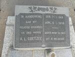 COETZEE A.L. 1919-1958