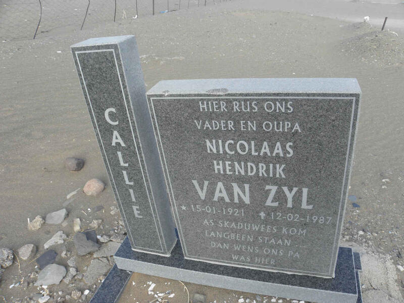 ZYL Nicolaas Hendrik, van 1921-1987