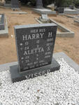 VISSER Harry H. 1890-1973 & Aletta S. 1896-1986