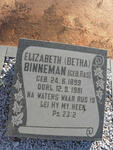 BINNEMAN Elizabeth nee RAS 1899-1981