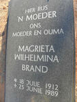 BRAND Magrieta Wilhelmina 1912-1989