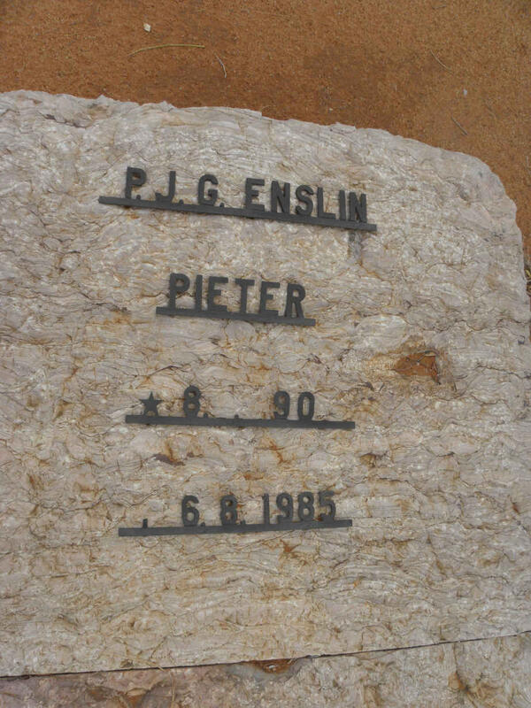 ENSLIN P.J.G. 1890-1985