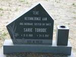 TORODE Sarie 1905-1987