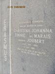 ERASMUS Christina Johanna,formerly JOUBERT, nee MARAIS 1904-1992