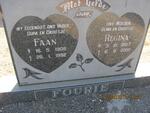 FOURIE Faan 1906-1992 & Regina 1907-2000