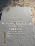 COETZEE Susanna Elizabeth nee VAN ZYL 1904-1989