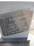 GRUNDLING Anna Magdalena nee DE KOKER 1901-1982