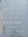 FOURIE Gertruida Christina nee BOTHA 1911-1998