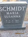 SCHMIDT Maria Susanna 1904-1984