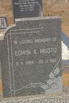MUSTO Edwin A. 1884-1961 & Jacomina J. 1894-1980