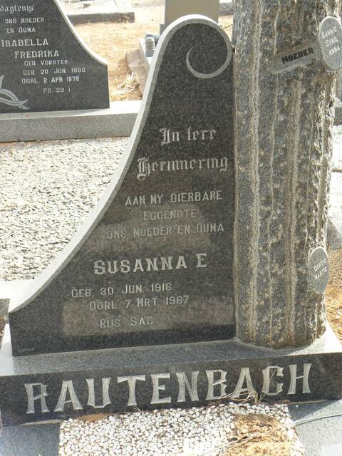 RAUTENBACH Susanna E. 1916-1967