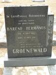 GROENEWALD Barend Hermanus 1907-1981